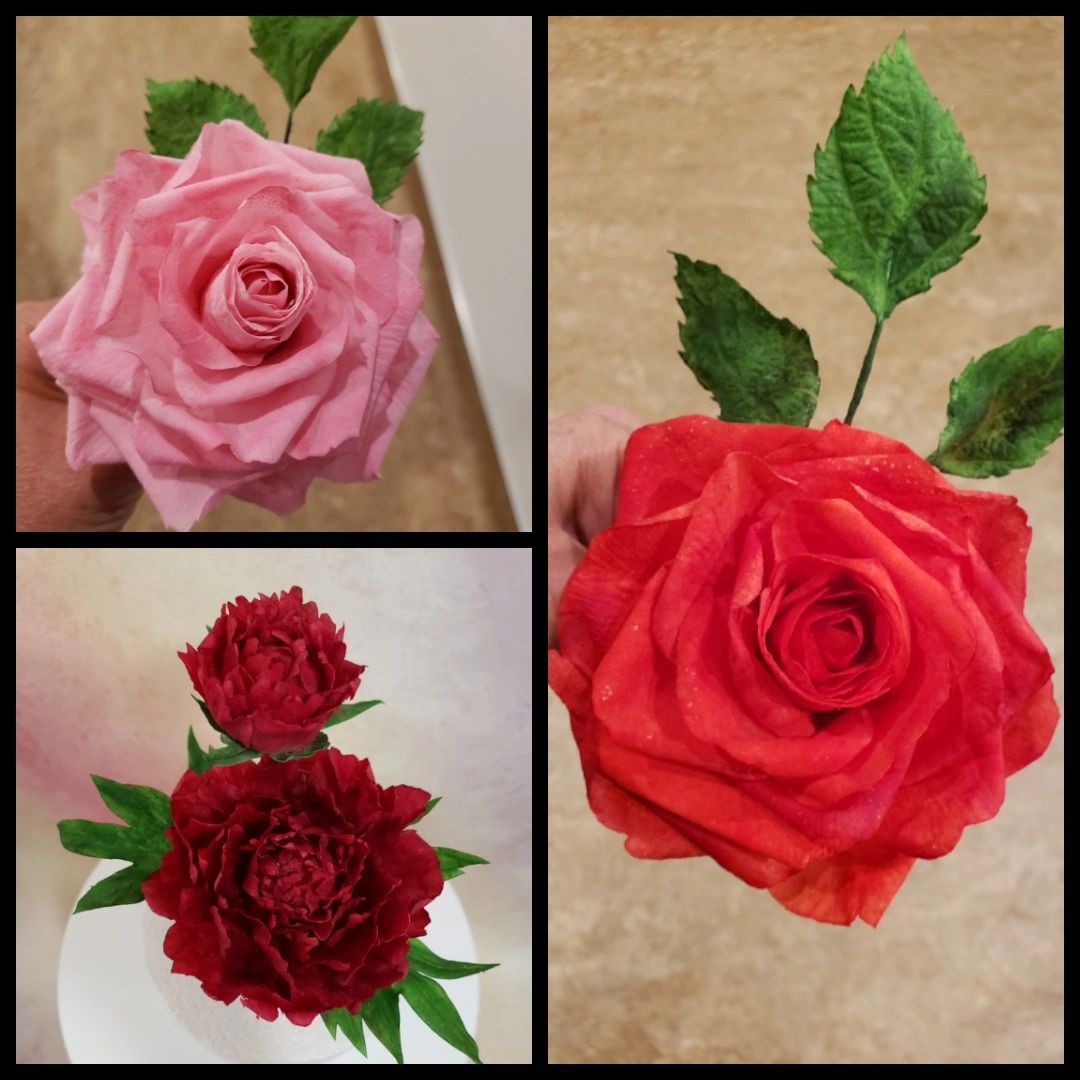 Recorded Online Wafer Paper Flower Class